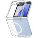 Samsung Galaxy Z Flip 7 Kılıf Magneticsafe Şeffaf Silikon - Şeffaf - Galaxy Z Flip7