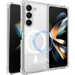 Samsung Galaxy Z Fold6 Kılıf Magsafe Özellikli Şeffaf Silikon Kapak