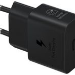 SAMSUNG Hızlı Şebeke Şarj Cihazı 25W USB C Kablosuz, Siyah