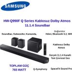 Samsung HW-Q990F 11.1.4 Ch Subwoofer & Arka Hoparlör Q-Serisi Soundbar (2025) + Jbl Bluetooh Hoparlör - Siyah