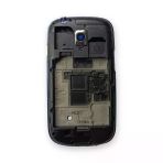 Samsung İ8910 Kasa Samsung Galaxy S3 Mini Mavi Renk Orta Kasa Çıtalı On Off Ses Tuş Bordu Kamera Lensi