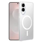 Samsung İle Uyumlu Galaxy S25 Edge Kılıf Pc Zara Mgsafe Şeffaf Silikon Kapak