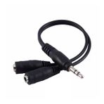 Samsung iPhone Stereo Kulaklık Çoklayıcı 3.5mm Çevirici Dönüştürücü Çoklama Switch Splitter Y Kablo