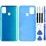 Samsung M30s Sm-M307 Uyumlu Arka Pil Kapağı Mavi + Tamir Seti