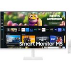 Samsung M5 (2025 Model) 32 Inç Fhd Wi-Fi+Bluetooth+Smart Hub+Akıllı Kumanda Hoparlörlü Smart Tv (2 Yıl Samsung Türkiye Garantili) - Beyaz