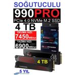 Samsung MZ-V9P4T0CW 990 Pro 4 TB Soğutuculu SSD