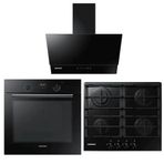 Samsung NK24N7060VB - NA64N7100AB - NV60K5140BB 3'lü Siyah Ankastre Set