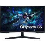 Samsung Odyssey G5 Oyun Monitörü (G55c) 27″ Kavisli, Qhd, Va Panel, 1000R, Hdr10, Freesync, 165 Hz, 1 Ms (Mprt) (Ls27cg552emxue)