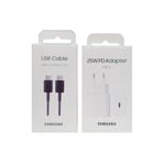 Samsung Orijinal Pd 25w Hızlı Şarj Adaptörü ( Ep-ta800n ) Ve Siyah Usb-c Kablo ( Ep-da705) Türkiye Garantili