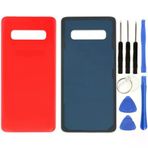 Samsung S10 Sm-G973f Uyumlu Arka Pil Kapağı Kırmızı + Tamir Seti
