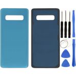 Samsung S10 Sm-G973f Uyumlu Arka Pil Kapağı Mavi + Tamir Seti