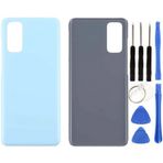 Samsung S20 Sm-G981 Uyumlu Arka Pil Kapağı Mavi + Tamir Seti