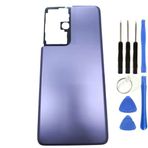 Samsung S21 Ultra Sm-G998 Uyumlu Arka Pil Kapağı Mavi + Tamir Seti