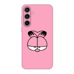 Samsung S23 FE Uyumlu Garfield Pembe Telefon Kılıfı