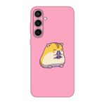 Samsung S23 FE Uyumlu Sevimli Hamster Pembe Telefon Kılıfı