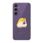 Samsung S23 FE Uyumlu Sevimli Hamster Şeffaf Telefon Kılıfı