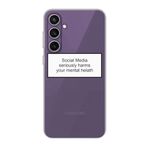 Samsung S23 FE Uyumlu Social Media Şeffaf Telefon Kılıfı