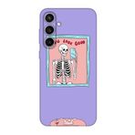 Samsung S23 FE Uyumlu You Look Good İskelet Lila Telefon Kılıfı