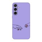 Samsung S23 Uyumlu FE Hand And Paw Lila Telefon Kılıfı