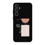 Samsung S23 Uyumlu FE Women Art Siyah Telefon Kılıfı
