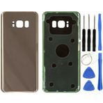 Samsung S8 Plus Sm-G955 Uyumlu Arka Pil Kapağı Gold + Tamir Seti