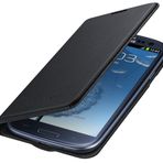 Samsung Samsung Galaxy S3 için Kılıf Koruyucu Kılıf Flip Wallet Case Cover - Siyah