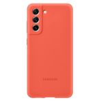 Samsung Silikon akıllı telefon kılıfı EF-PG990 Galaxy S21 FE için, cep telefonu kılıfı, silikon, koruyucu kılıf, darbeye dayanıklı, ince ve kullanışlı, kırmızı