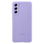 Samsung Silikon akıllı telefon kılıfı EF-PG990 Galaxy S21 FE için, cep telefonu kılıfı, silikon, koruyucu kılıf, darbeye dayanıklı, ince ve kullanışlı, mor