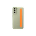 Samsung Slim Strap akıllı telefon kılıfı EF-XG990 Galaxy S21 FE için, cep telefonu kılıfı, koruyucu kılıf, darbeye dayanıklı, ince ve kullanışlı, tutma bantlı, yeşil