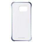 Samsung Slimline Clip-On Kılıf Clear View Case Cover Samsung Galaxy S6 Edge için, koyu mavi