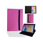 Samsung SM-T587 10.1" Tablet Uyumlu Standlı Üniversal Kapaklı Tablet Kılıfı - Pembe