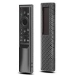 Samsung Smart TV Uzaktan Kumanda 2021/2022 ile Uyumlu Kılıf, Güneş Pili Uzaktan BN59-01357 BN59-01385 BN59-01265A Evrensel Silikon Kılıf Siyah
