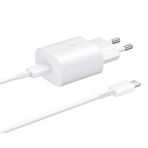 Samsung TA800 Fast Charging Beyaz 25 Watt Type-C Şarjı Aleti