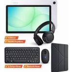 Samsung Tablet Bilgisayar Seti - 6GB RAM 128GB Hafıza + Klavye Mouse Kulaklık Kılıf Dahil - 128 GB - Gümüş