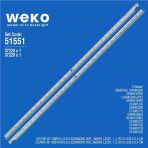 Samsung Ue49k5100 49'' İnç 2 Adet Tv Led Bar (Tvnizi Açıp İçindeki Led Barla Birebir Aynısı Olduğunu Görmeden Almayınız. Sonrasında İade