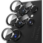 Samsung Uyumlu Galaxy S24 Ultra Kamera Lens Camı Koruyucu Safir Hd Siyah