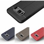 Samsung Uyumlu Galaxy S8 Plus Kilif Niss Deri Görünümlü Silikon 408779144 renk-kampanya-gri-sadece-kilif