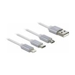 Samsung Uyumlu Micro Usb Type C 3 Metre Şarj Kablosu Uzun Kablo