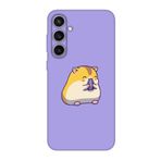Samsung Uyumlu S23 FE Sevimli Hamster Lila Telefon Kılıfı