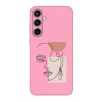 Samsung Uyumlu S23 FE Women Art Pembe Telefon Kılıfı