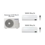 Samsung WindFree Multi 17100 BTU 1 Dış + 2 İç Ünite 9+9 Duvar Tipi Klima