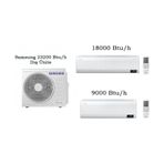 Samsung WindFree Multi 23200 BTU 1 Dış + 2 İç Ünite 9+18 Duvar Tipi Klima