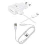 Samsung Xiaomi Mi Cc9 Ta20 Micro & Type-C Kablolu 15W Hizli Sarj Aleti Beyaz (Samsung Turkiye Garantilidir)