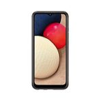Samsung Yumuşak Şeffaf Kılıf A026F Galaxy A02s için - Siyah