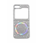 Samsung Z Flip 4 Kılıf Diamont Magsafe Hologramlı Telefon Kılıfı