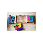 Samtoys Wooden Toys Montessori Ahşap Eğitici Öğretici Katamino Geopenta Tetris Oyunu