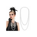 Samur 1920 Gatsby İnci Kolye – Vintage Uzun Beyaz İnci Kolye