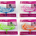 Samur 4 Adet Happy Birthday Dallı Cake Topper