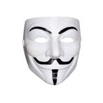 Samur Beyaz Renk Yerli Üretim V For Vendetta Maskesi