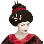 Samur Çocuk ve Yetişkin Boy Çinli Peruk Japon Peruğu Geisha Peruğu